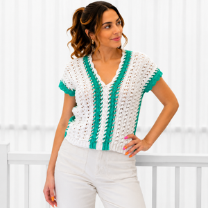 V-Neck | Easy 2-Panel Summer Blouse | XS–3XL