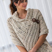 Easy Crochet Wrap | Beginner Poncho Pattern | 2 Yarn Options