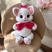 Kitty with a Bow | Cute Plush Crochet Pattern