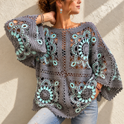 Granny Square Top | Relaxed Openwork Crochet Pattern PDF + Video