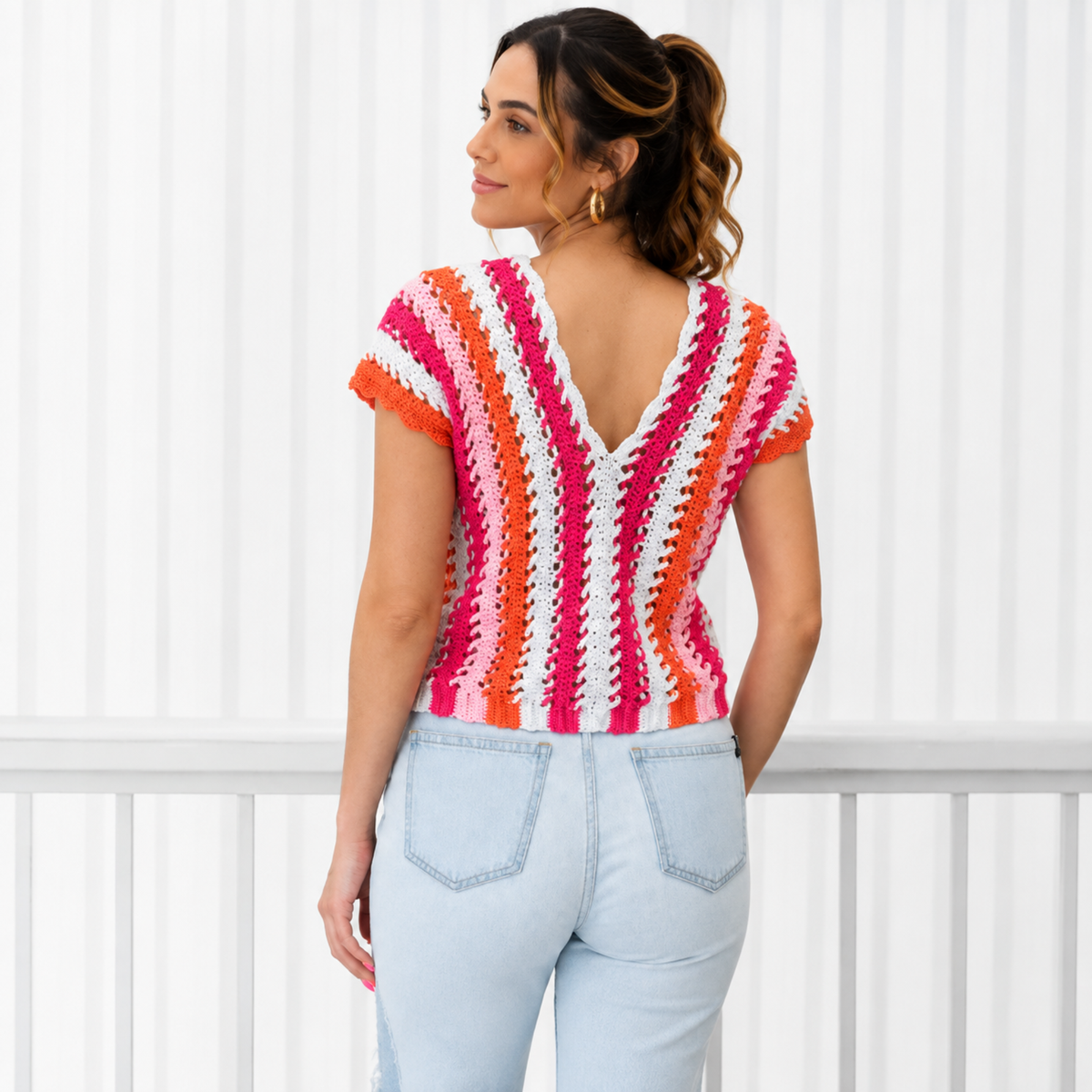 V-Neck | Easy 2-Panel Summer Blouse | XS–3XL