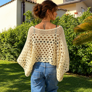 Openwork Crochet Top | Easy Lace Sweater PDF + Video | Adjustable Fit