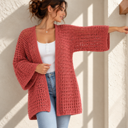 Lace Kimono Cardigan | Easy One-Piece Crochet Pattern | XS–3XL