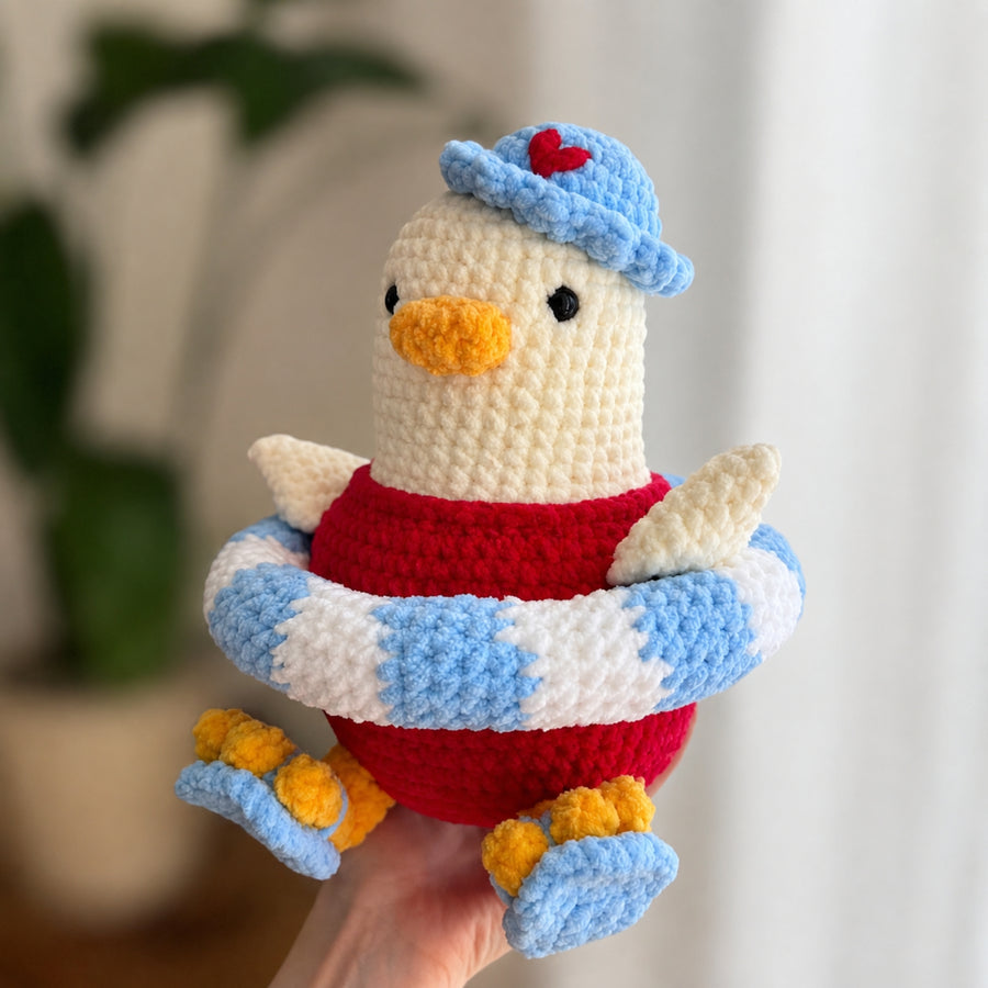 Floatie Goose | Summer Goose Crochet Pattern