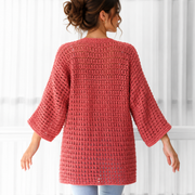 Lace Kimono Cardigan | Easy One-Piece Crochet Pattern | XS–3XL