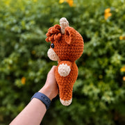 Honey Highland Cow | Floppy Crochet Plush Pattern