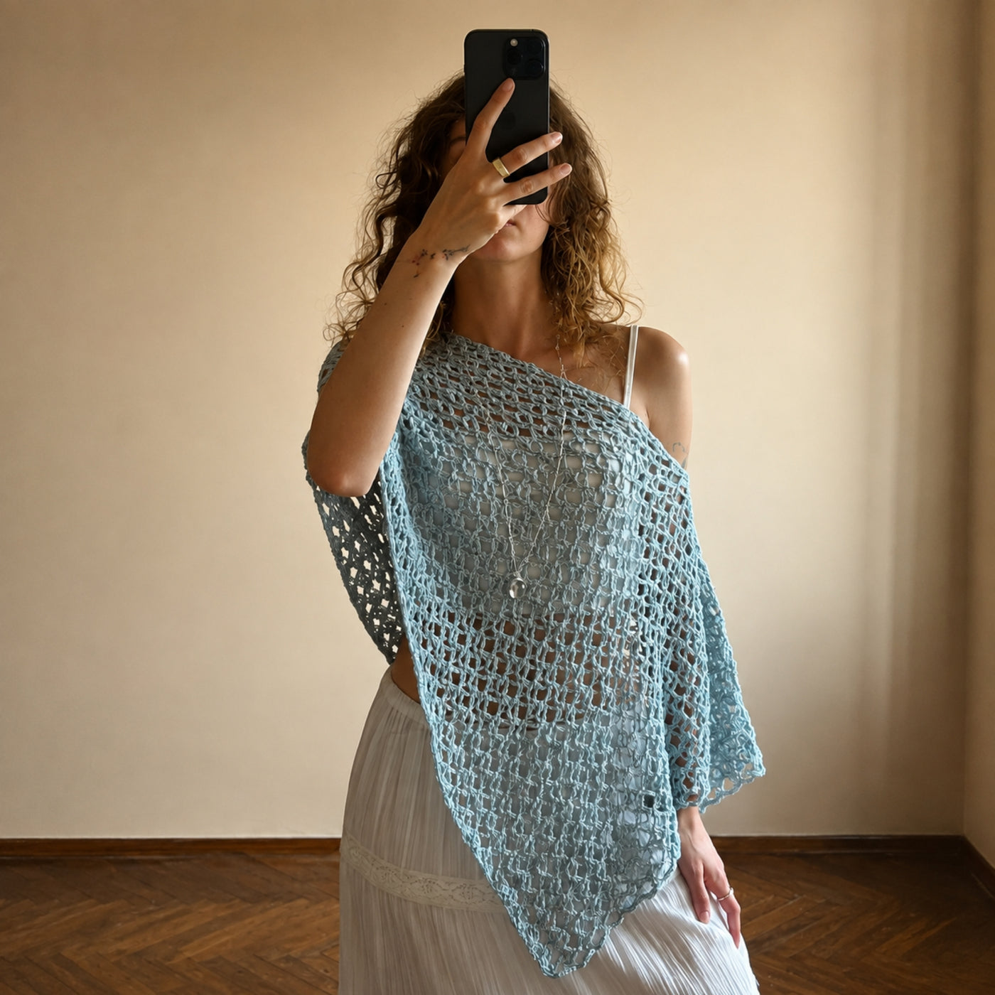 NOA Openwork Poncho | Boho Crochet Top Pattern