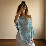 NOA Openwork Poncho | Boho Crochet Top Pattern