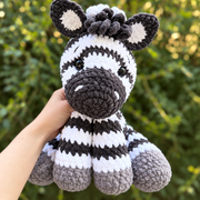 Sitting Zebra | Safari Amigurumi Crochet Pattern