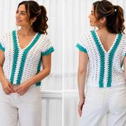 V-Neck | Easy 2-Panel Summer Blouse | XS–3XL