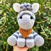 Sitting Zebra | Safari Amigurumi Crochet Pattern