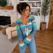 Shell Stitch Summer Cardigan | Seamless Top-Down PDF + Video | XS–5X