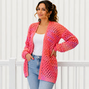 Easy Openwork Cardigan | Cropped & Long Sweater | XS–3XL