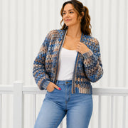 Granny Stitch Cardigan | Easy 3-Panel Sweater | XS–3XL