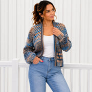 Granny Stitch Cardigan | Easy 3-Panel Sweater | XS–3XL