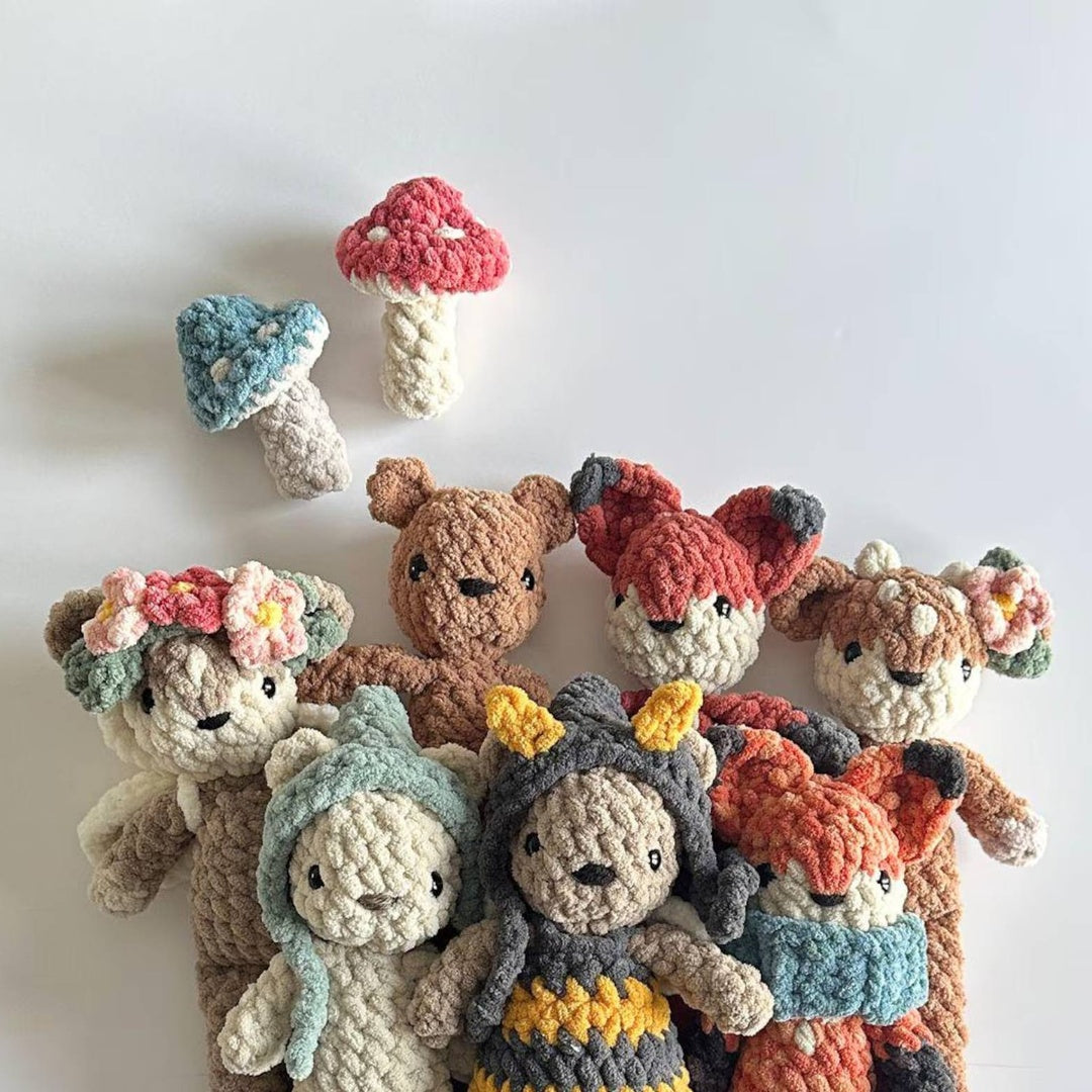 Woodland Animals Bundle | Fox, Fawn & Bear Amigurumi Patterns