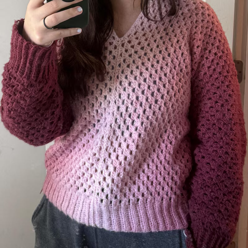 Crochet project made by Katie