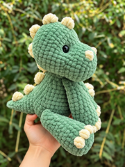 Sitting Dinosaur | Cute Amigurumi Crochet Pattern